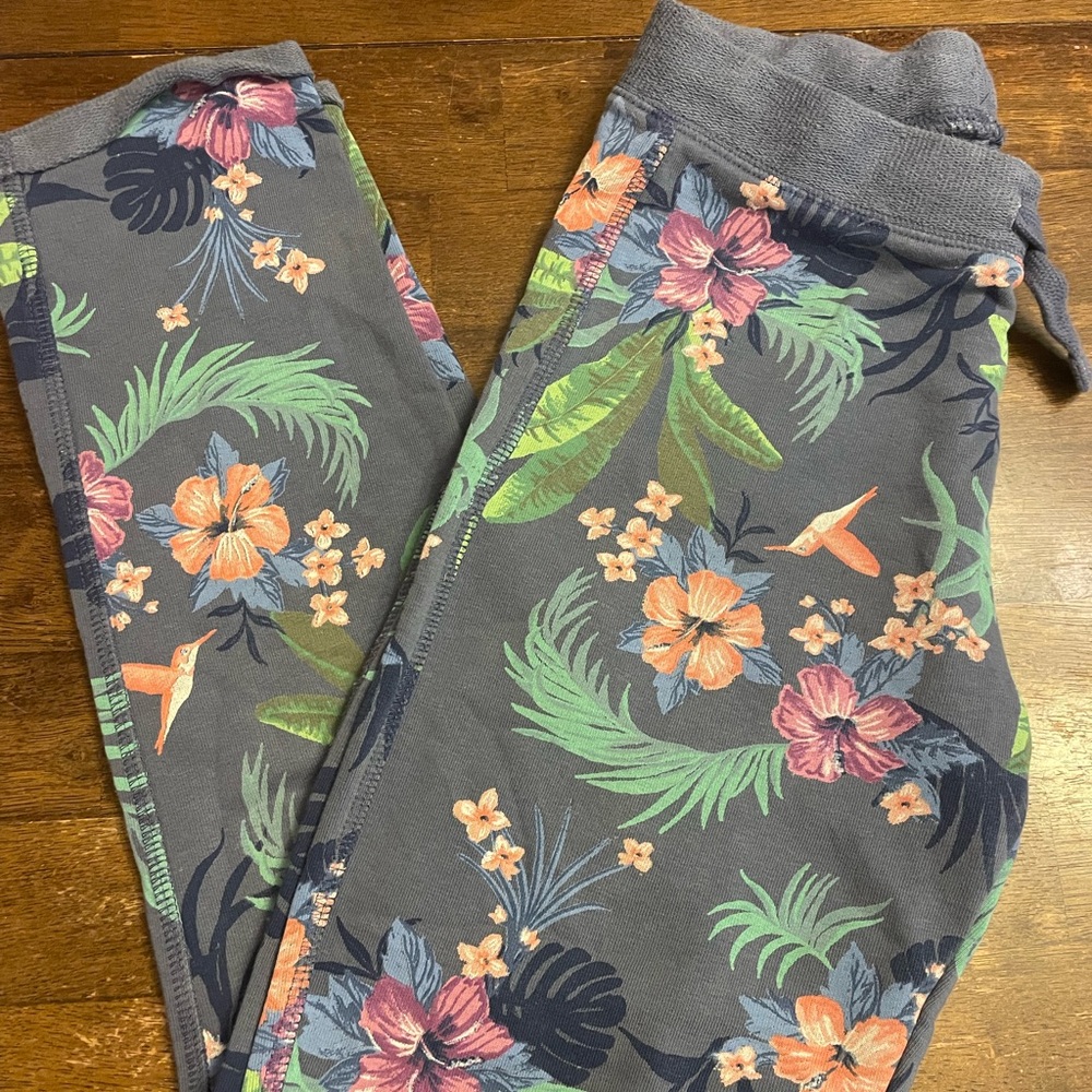 H&M L.O.G.G. Kids Floral joggers Size 9 / 10
